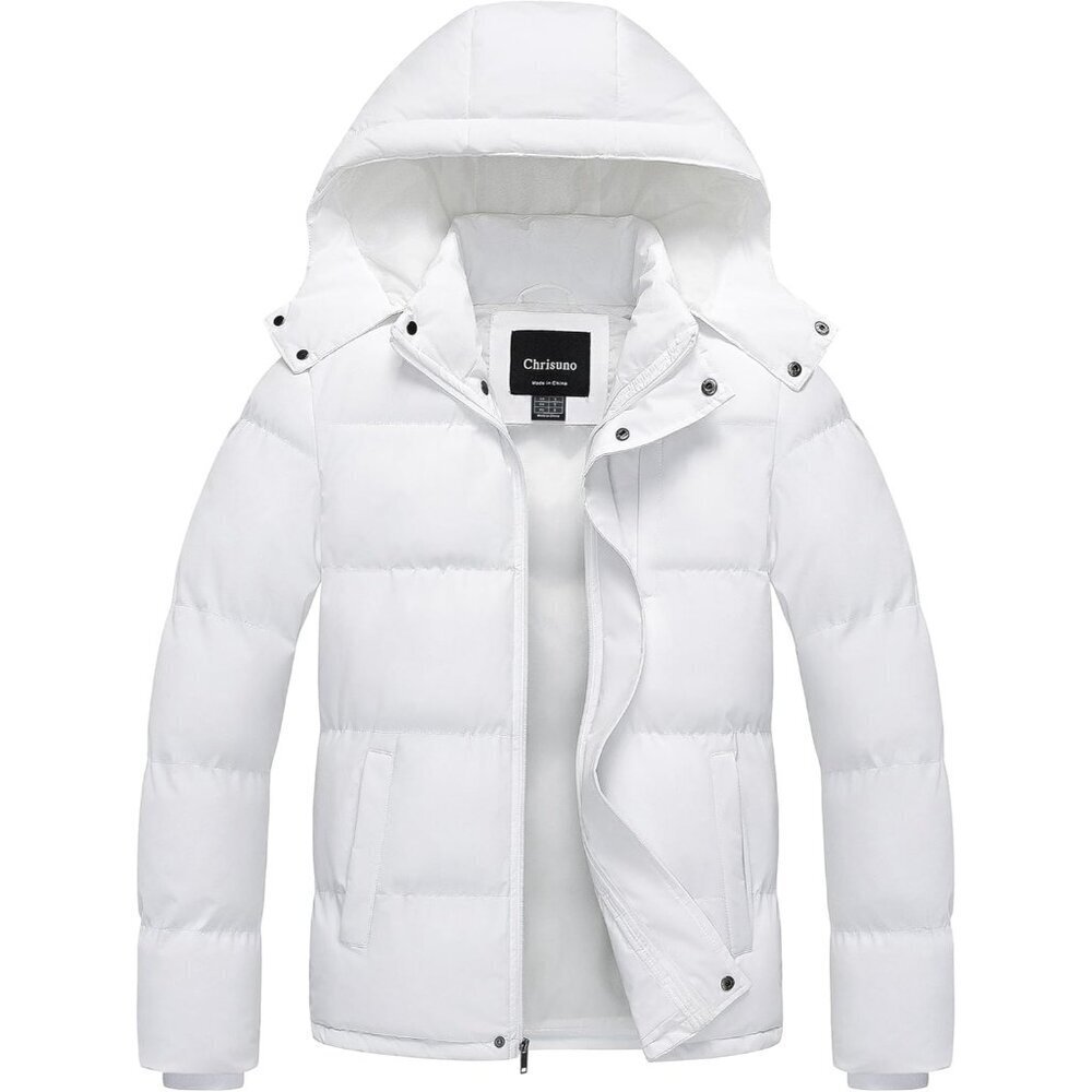 Men's Winter Coat Waterproof Warm Puffer Jacket Quilted Insulated Bubble Jackets